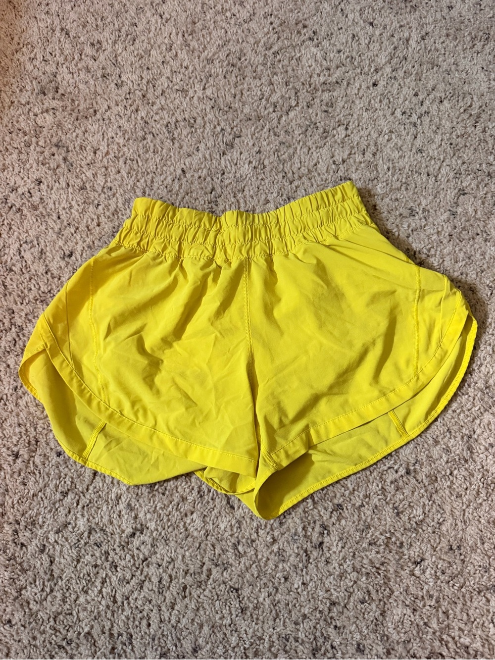 lululemon Bright Yellow Women's Athletic Shorts